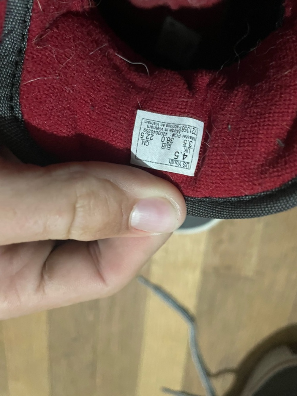 Vans Kids Sneakers Red and Black